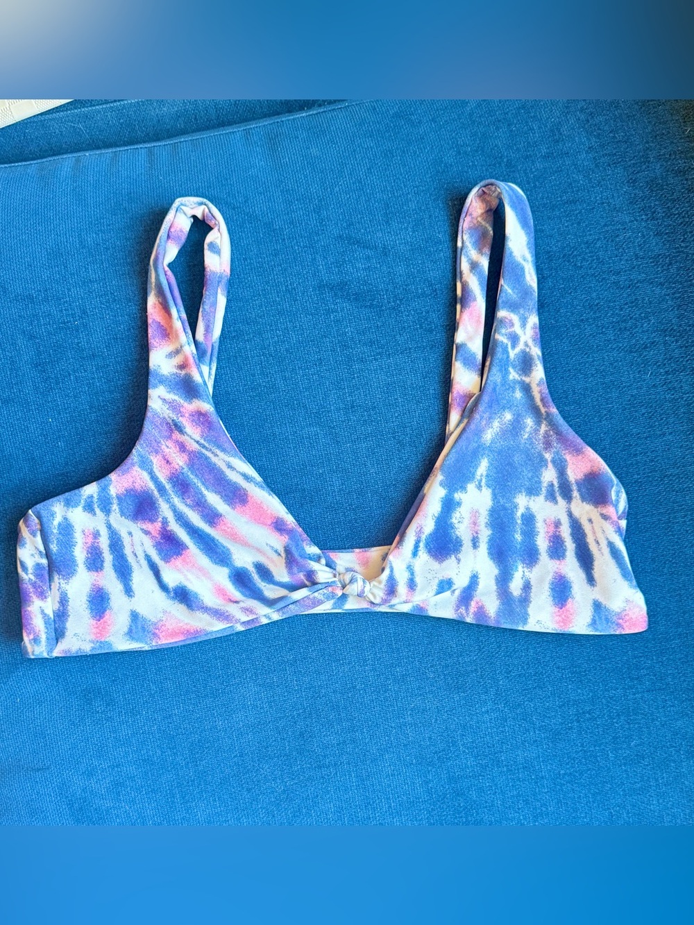 Skatie Swim Coachella tie-dye print Penny top size L
